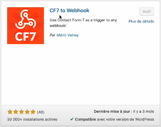 extension CF7 to webhook